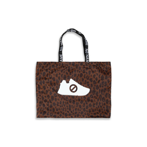 TOTE BAG NYLON NN - BROWN/LEOPARD PRINT - Image principale