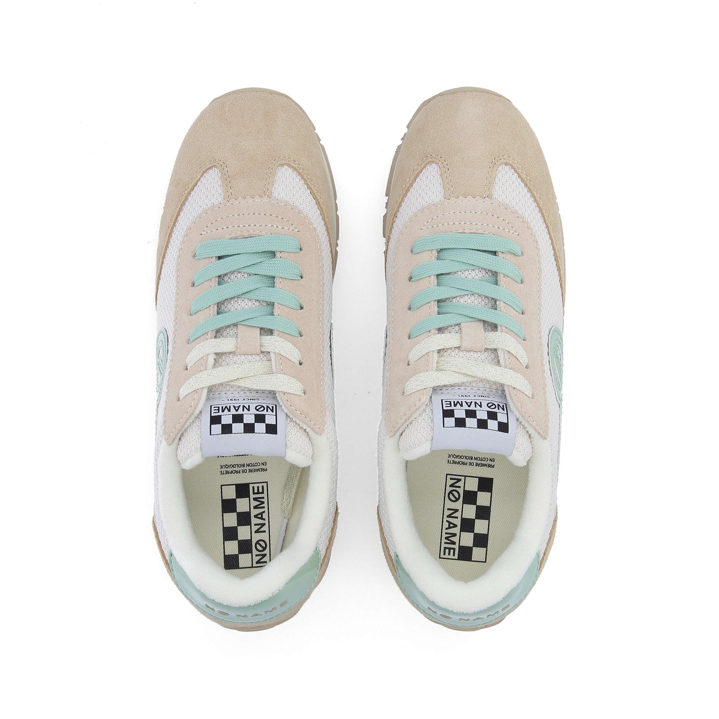 CITY RUN JOGGER - BLANC CASSE/BEIGE/VERT