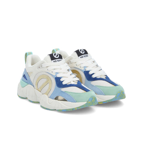 KRAZEE RUNNER - BLEU CIEL/VERT/DORE - Image principale