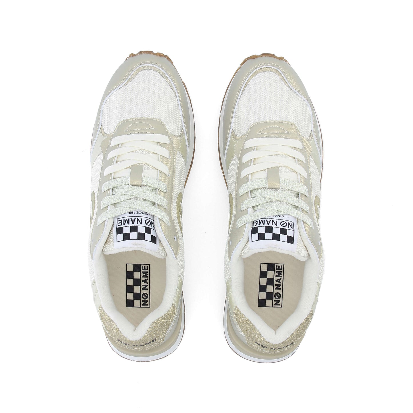 TOVA RUNNER - BLANC CASSE/DORE