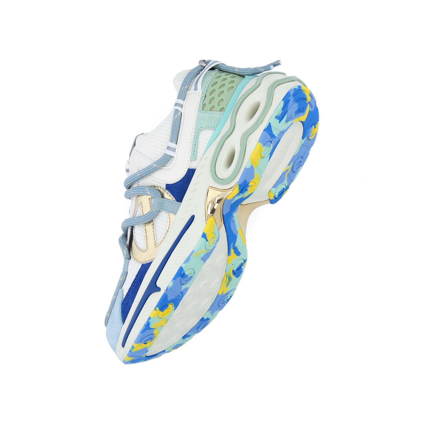 WILLO RUNNER - BLEU/VERT/DORE