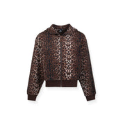 Willo Zip Hoodie - Marron/Imprimé Léopard