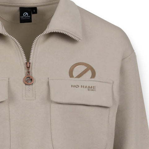 WILLO POCKET HOODIE W - BEIGE/GRIS - Image principale
