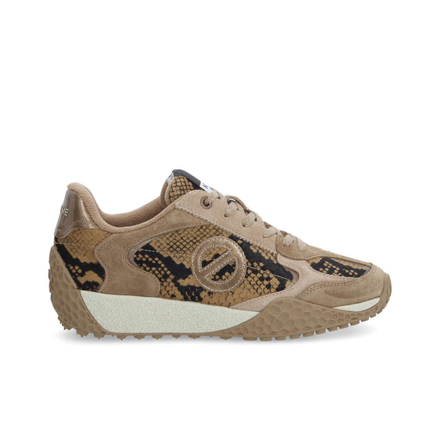 KATE SNEAKER W SNAKE KISS SABBIA - Collana impreziosita da Cristalli Swarovski® inclusa - Image principale