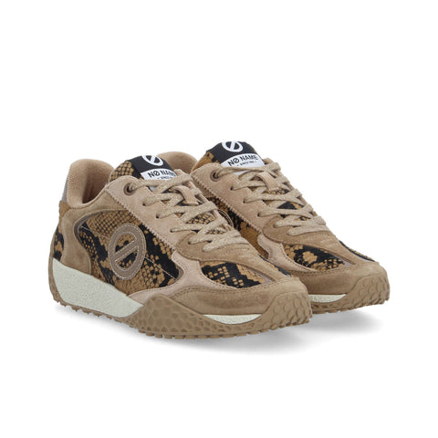 KATE SNEAKER W SNAKE KISS SABBIA - Collana impreziosita da Cristalli Swarovski® inclusa - Image principale