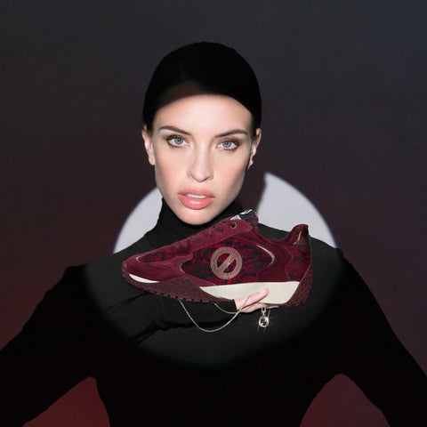 KATE SNEAKER W SNAKE KISS ROSSO - Collana impreziosita da Cristalli Swarovski® inclusa - Image principale