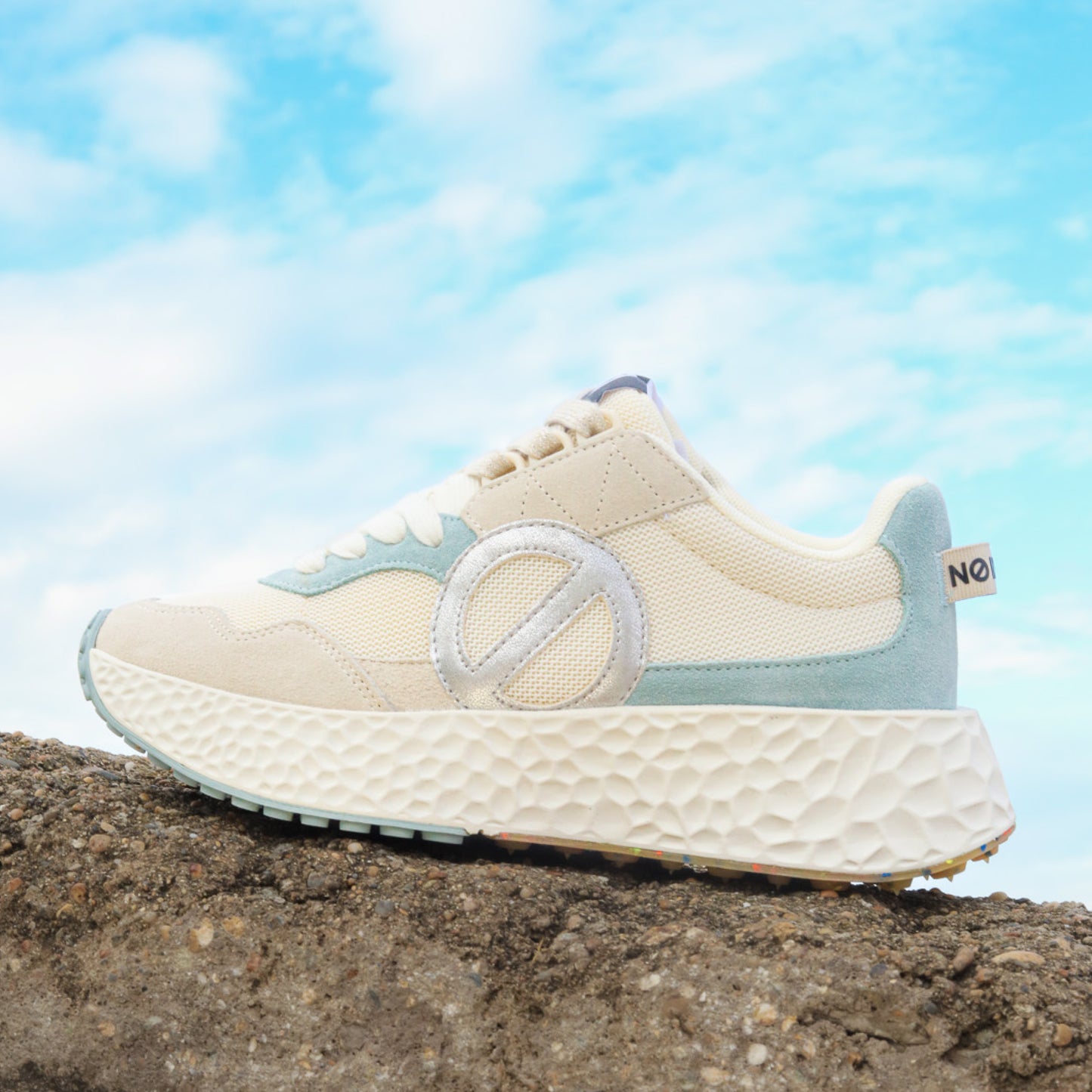 CARTER JOGGER -  BLANC CASSE/BLEU CIEL/ARGENT