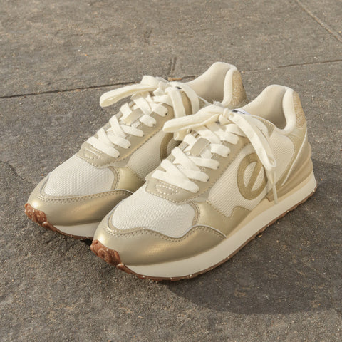 TOVA RUNNER -  BLANC CASSE/DORE - Image principale