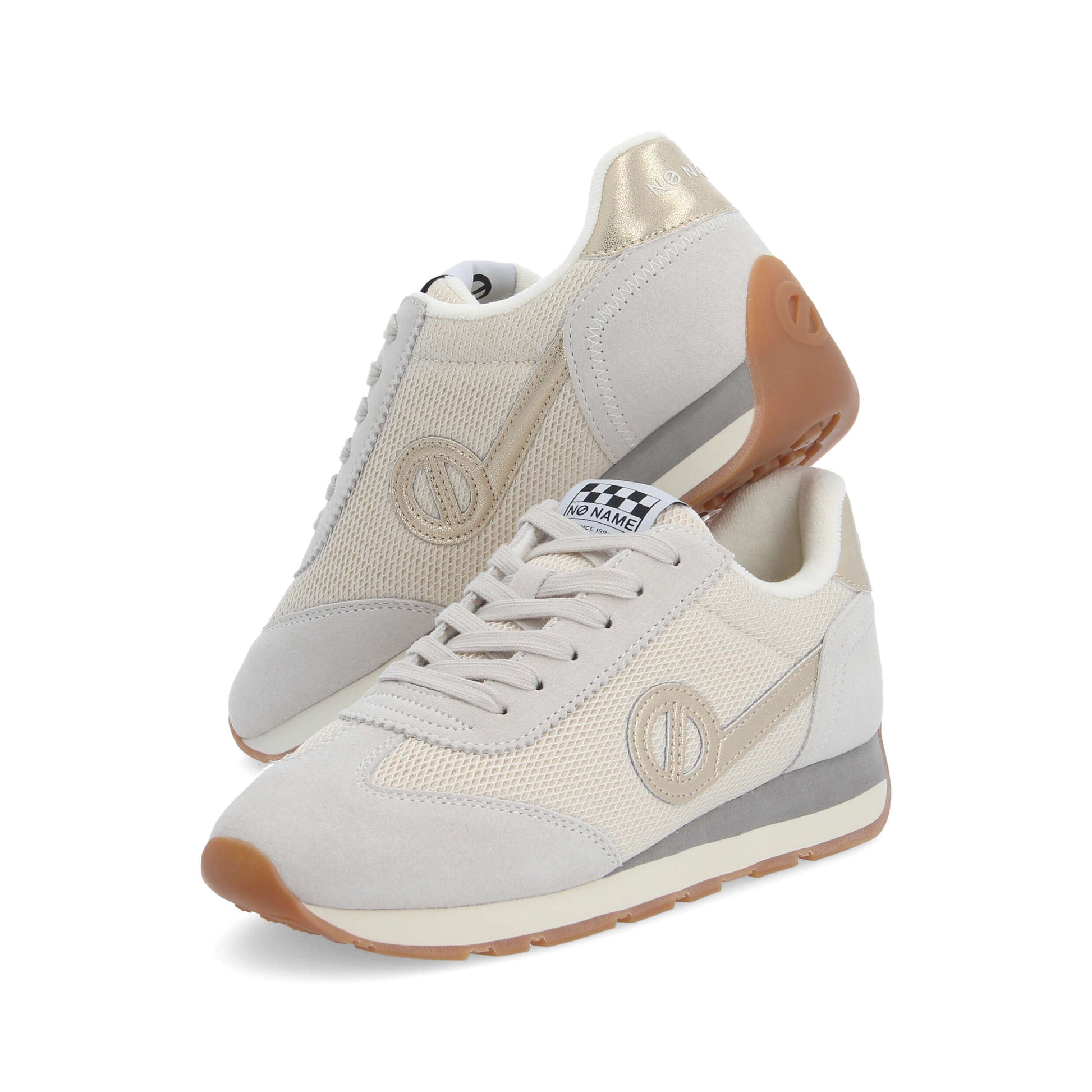 CITY RUN JOGGER -  BLANC CASSE/BEIGE