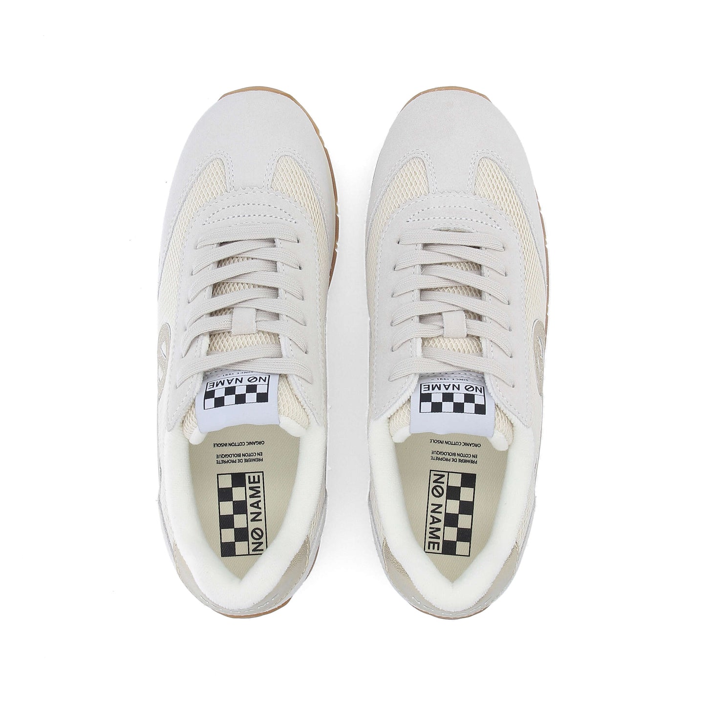 CITY RUN JOGGER -  BLANC CASSE/BEIGE