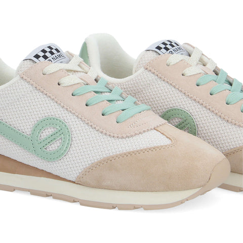 CITY RUN JOGGER -  BLANC CASSE/BEIGE/VERT - Image principale