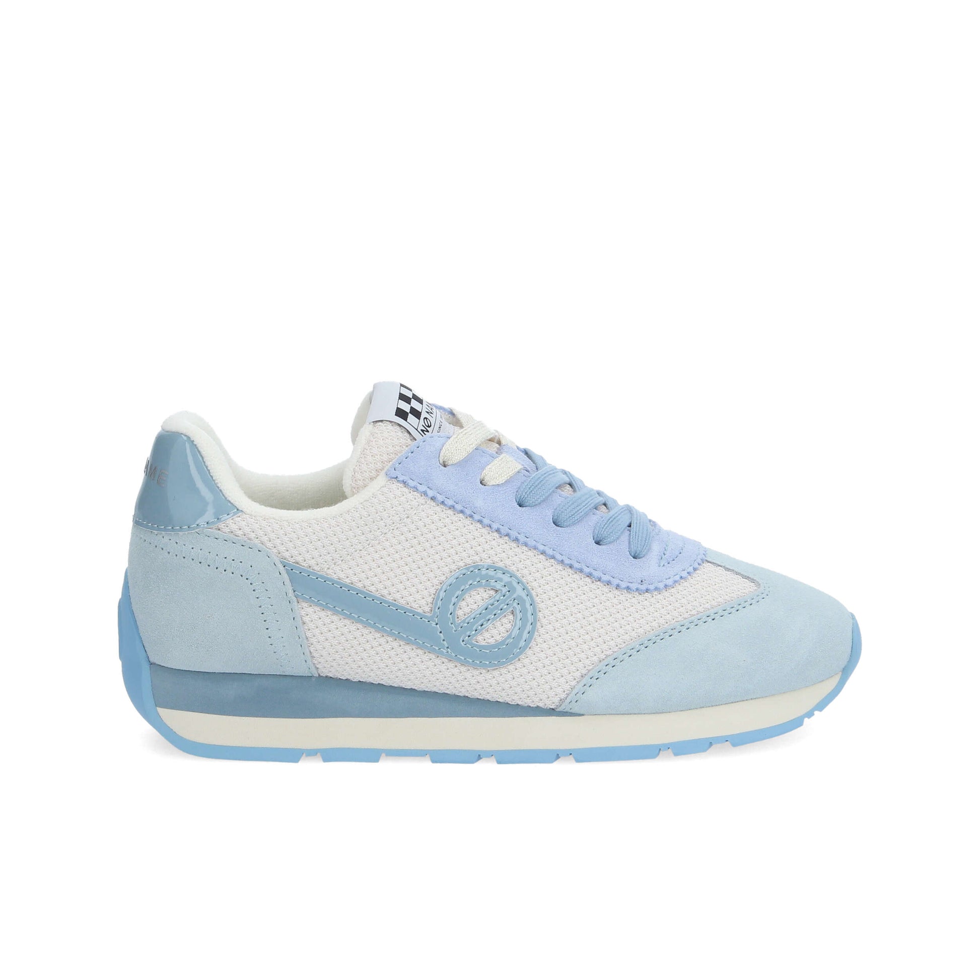 CITY RUN JOGGER -  BLANC CASSE/BLEU CIEL