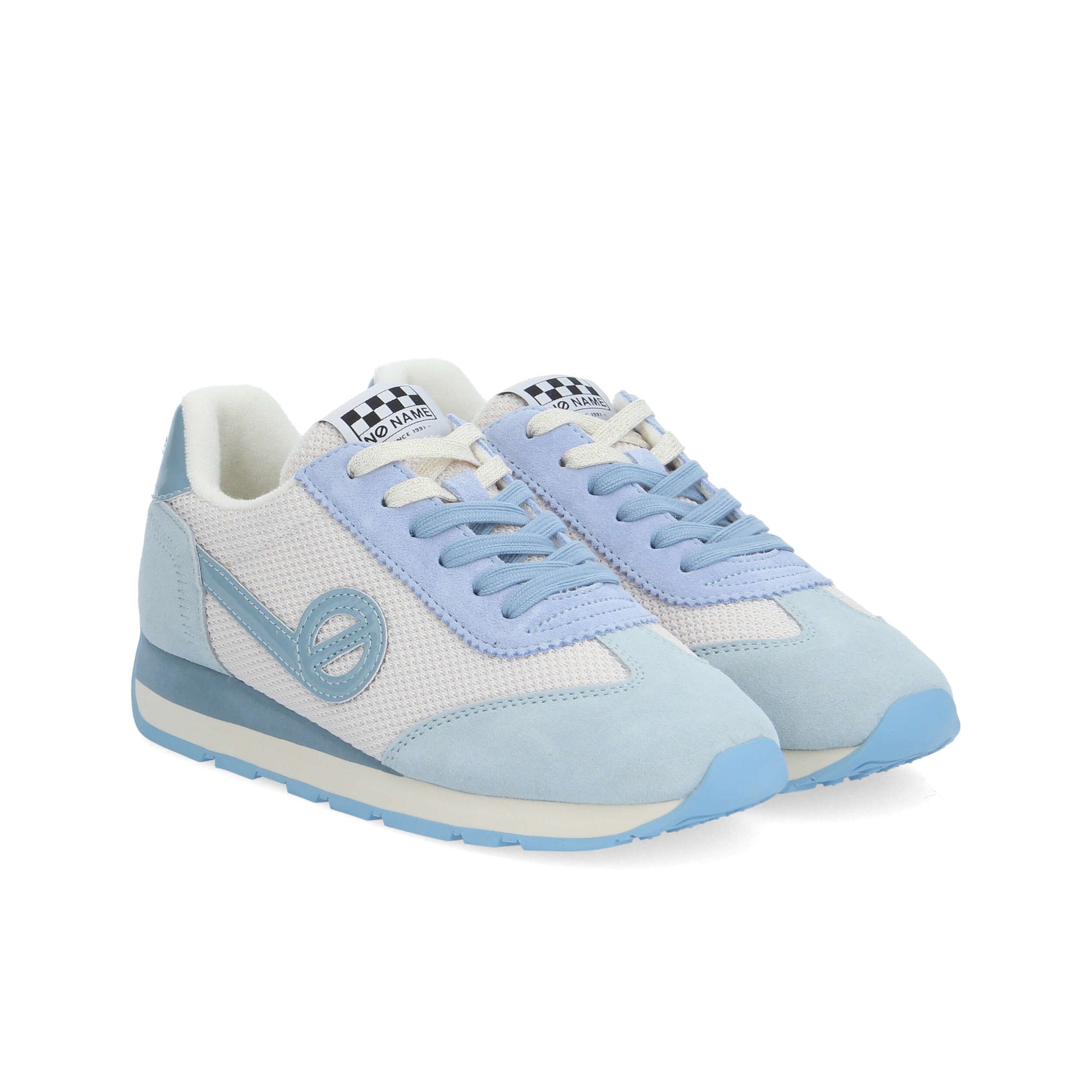 CITY RUN JOGGER -  BLANC CASSE/BLEU CIEL