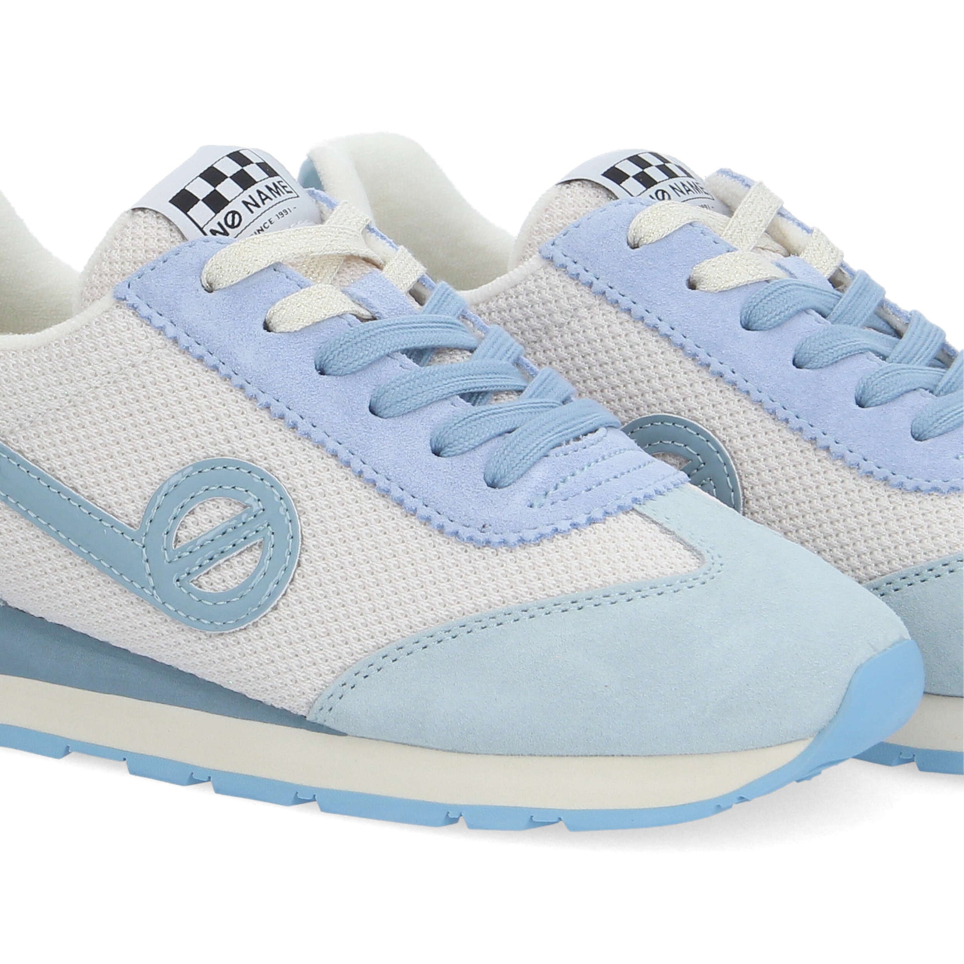 CITY RUN JOGGER -  BLANC CASSE/BLEU CIEL