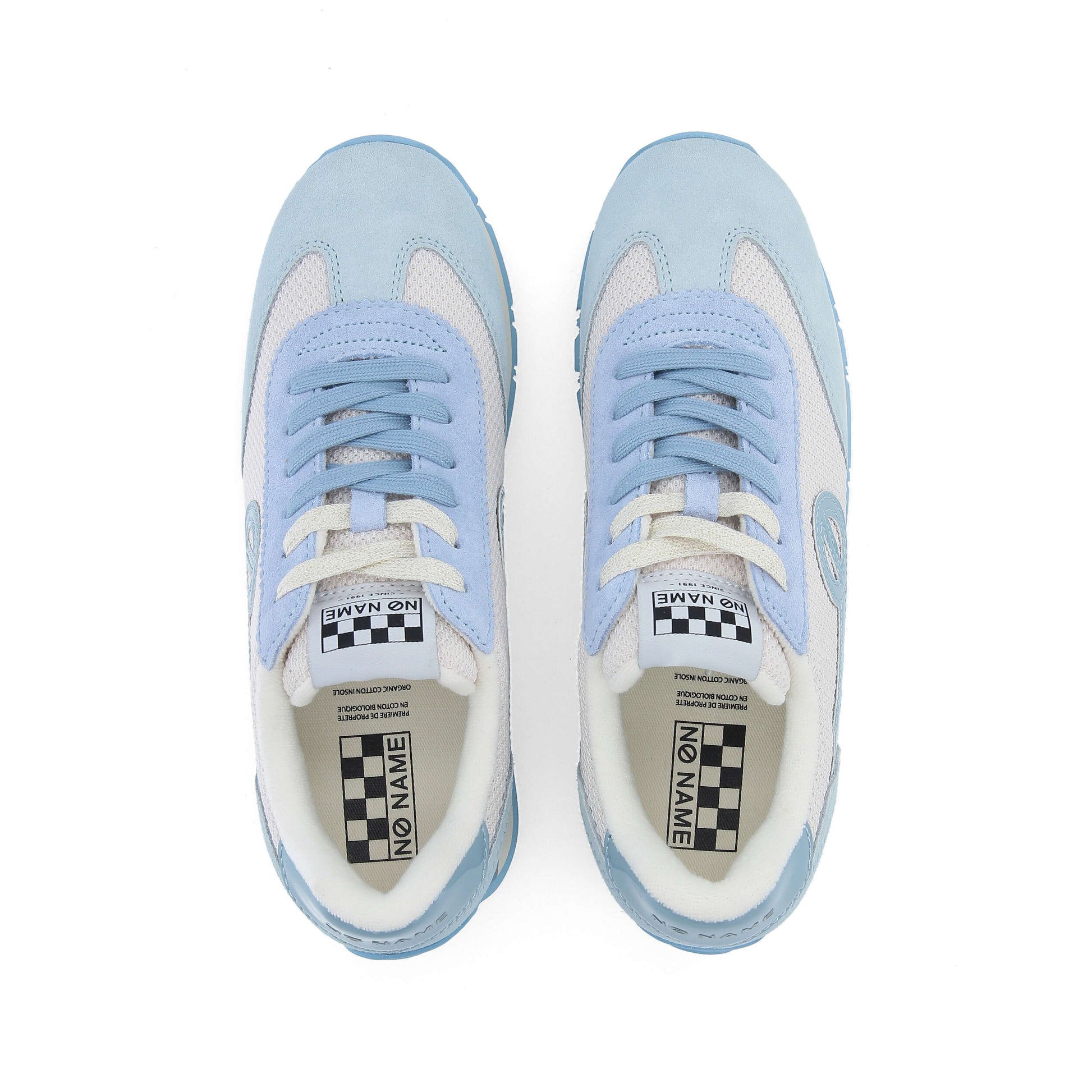 CITY RUN JOGGER -  BLANC CASSE/BLEU CIEL