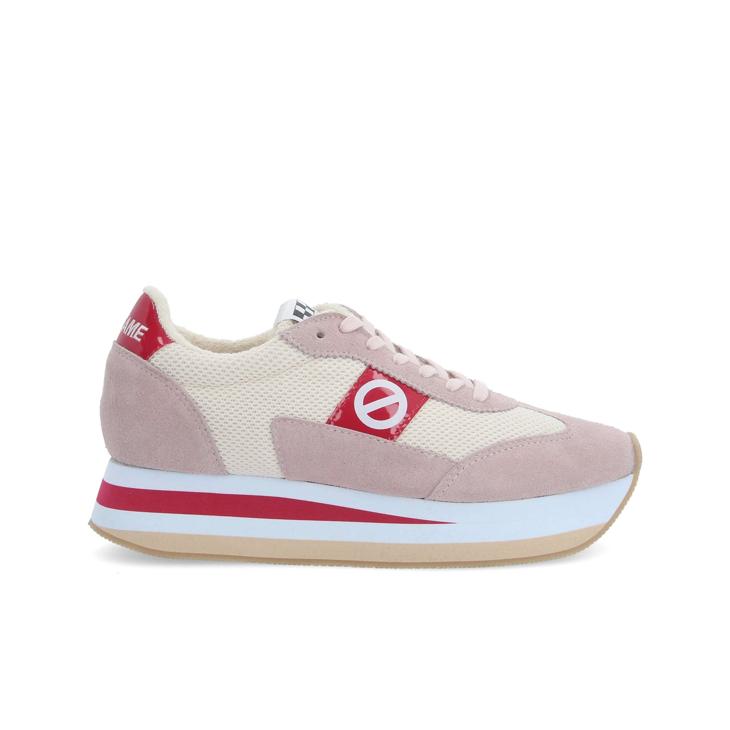 FLEX M JOGGER -  BLANC CASSE/ROSE/ROUGE