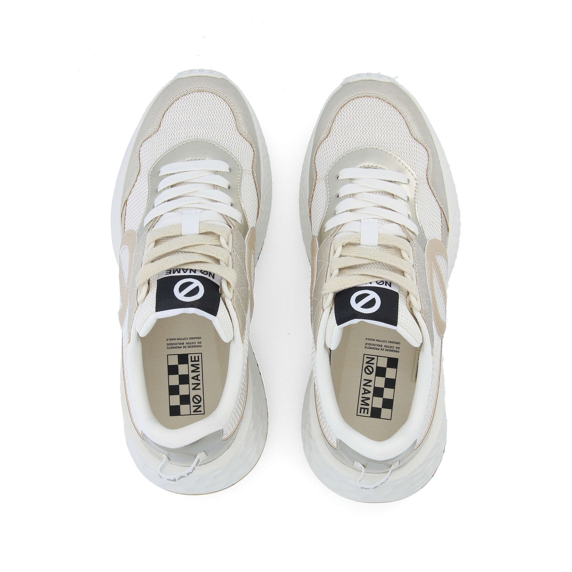 CARTER JOGGER -  BLANC CASSE/DORE