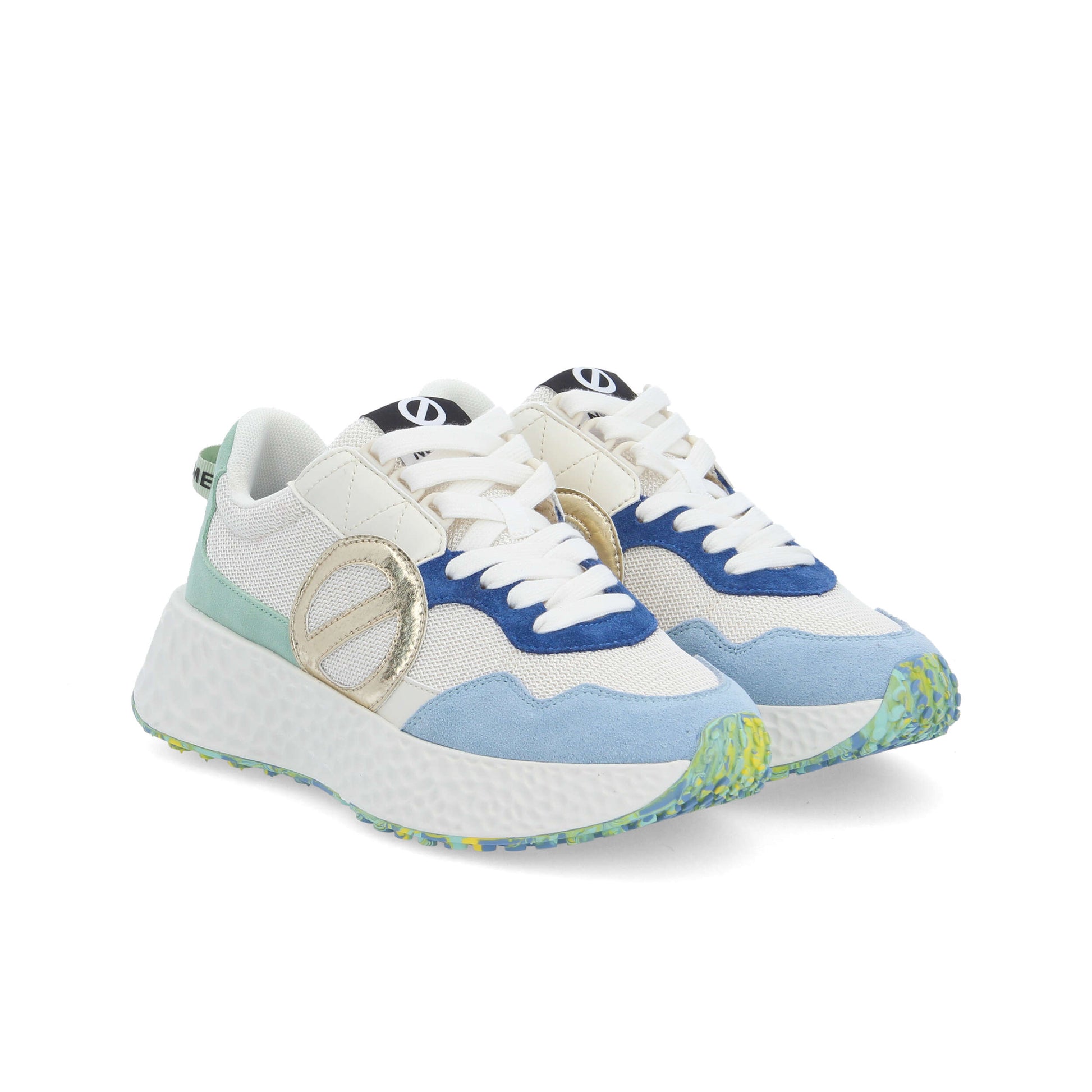 CARTER JOGGER -  BLANC CASSE/BLEU/VERT
