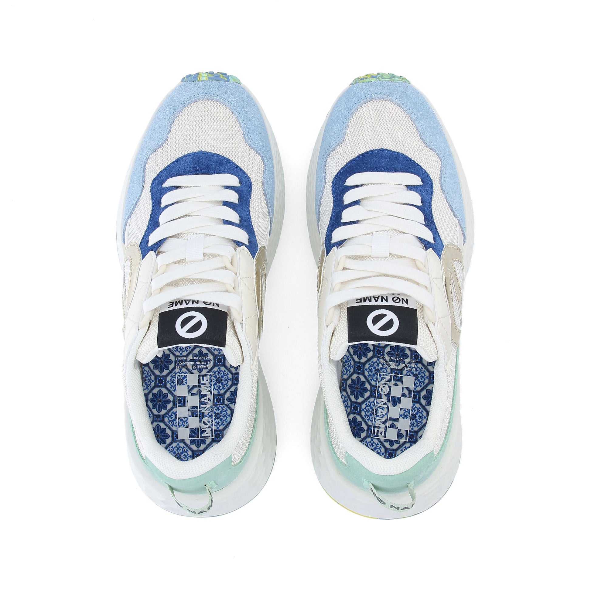 CARTER JOGGER -  BLANC CASSE/BLEU/VERT