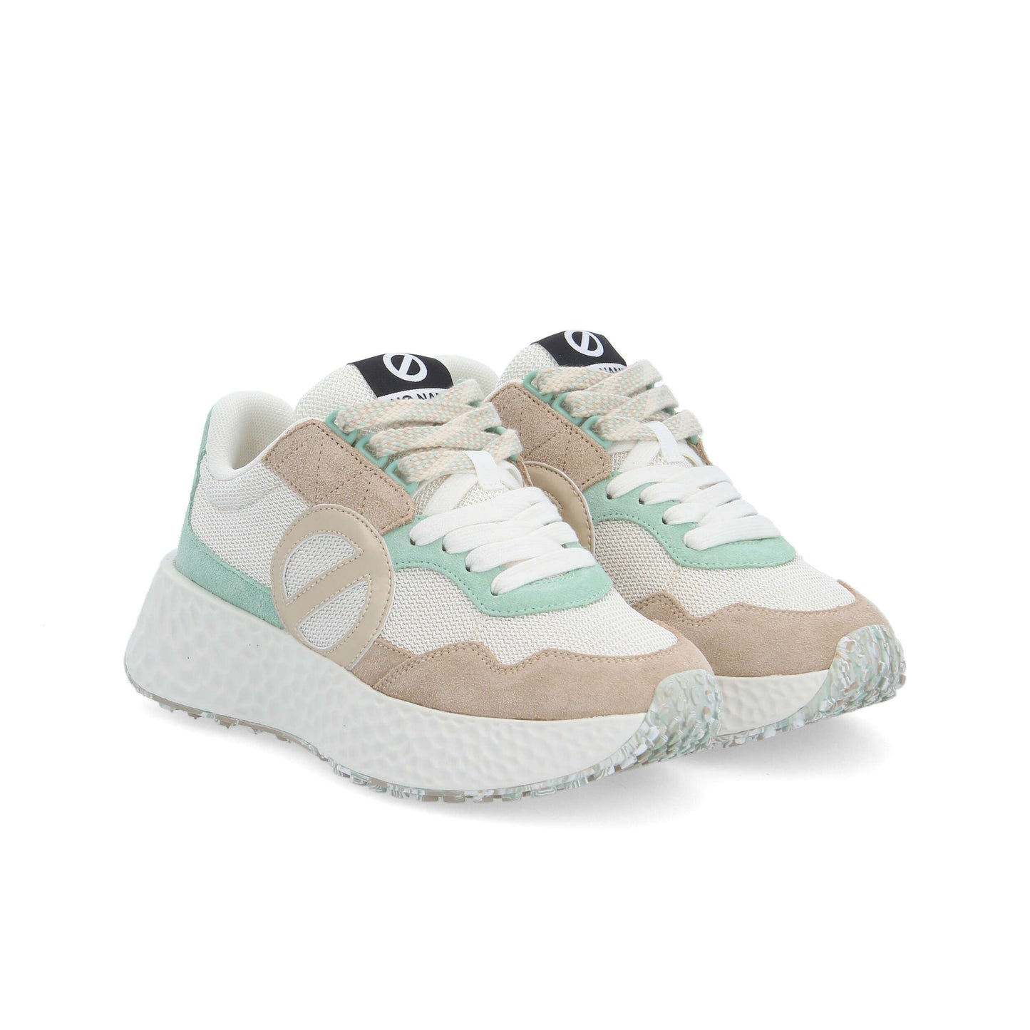 CARTER JOGGER -  BLANC CASSE/MARRON/VERT