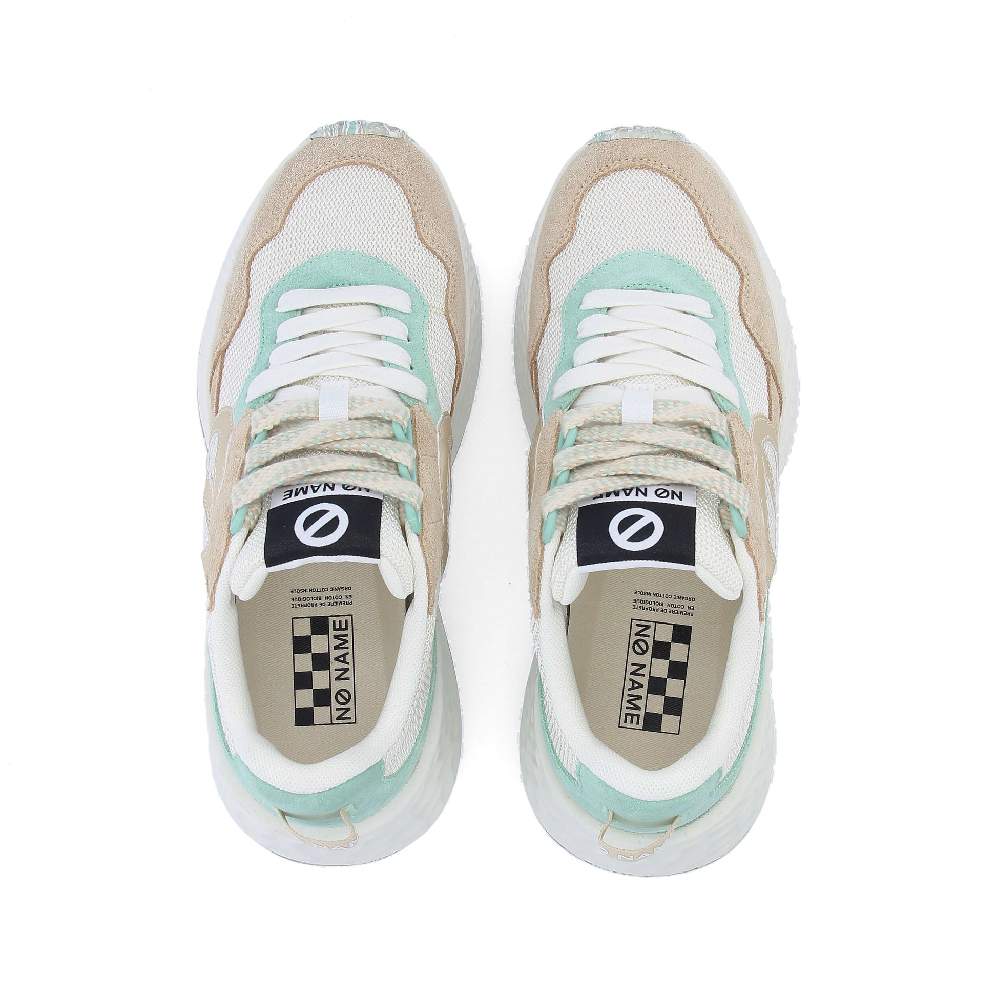 CARTER JOGGER -  BLANC CASSE/MARRON/VERT