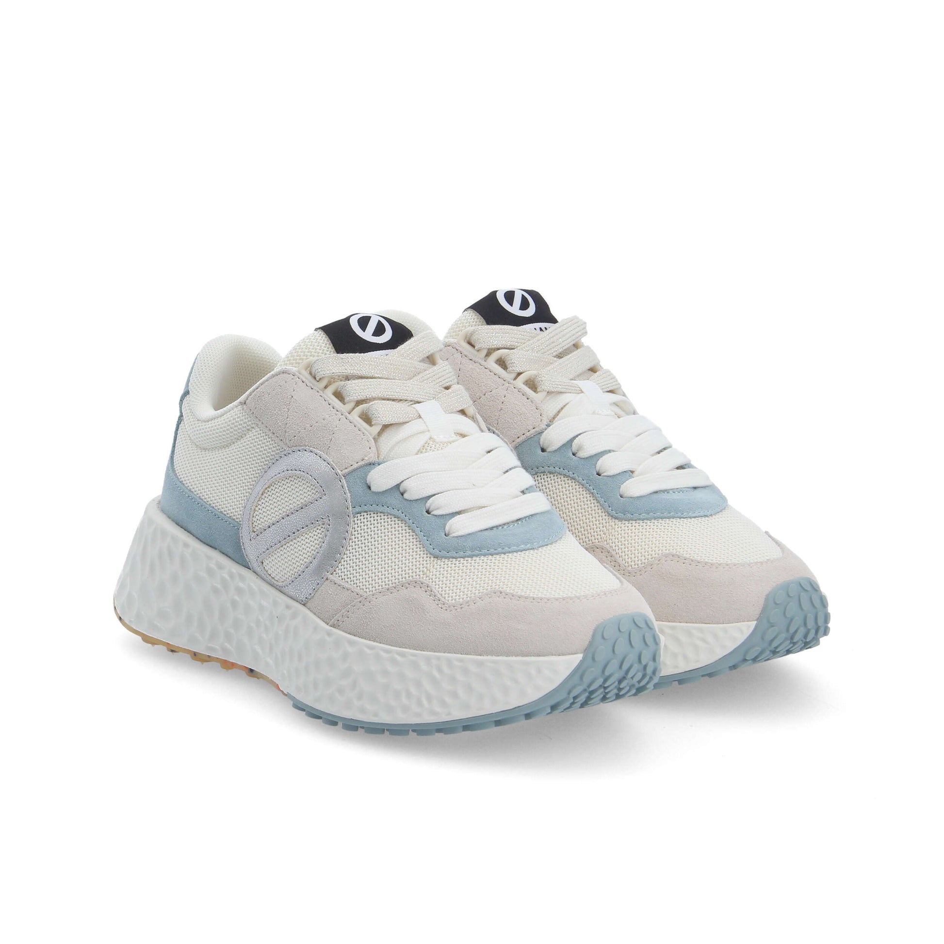 CARTER JOGGER -  BLANC CASSE/BLEU CIEL/ARGENT