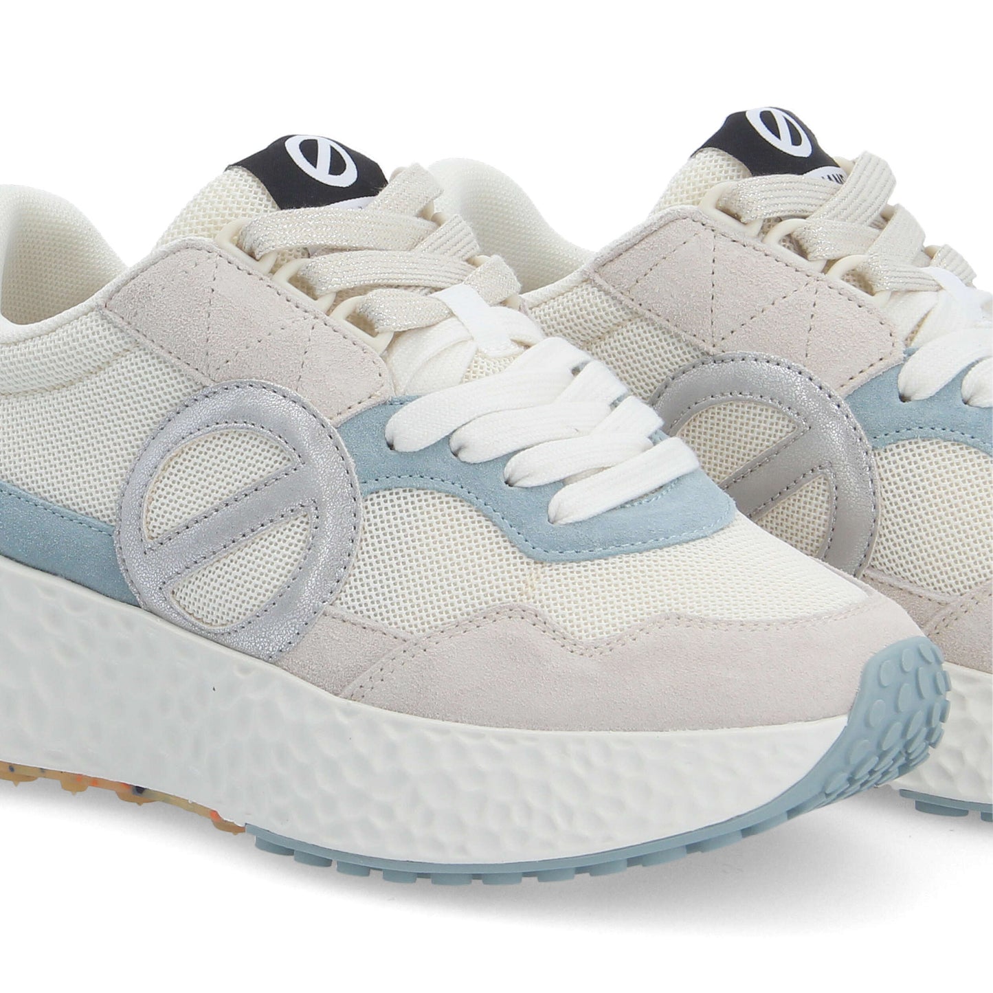 CARTER JOGGER -  BLANC CASSE/BLEU CIEL/ARGENT