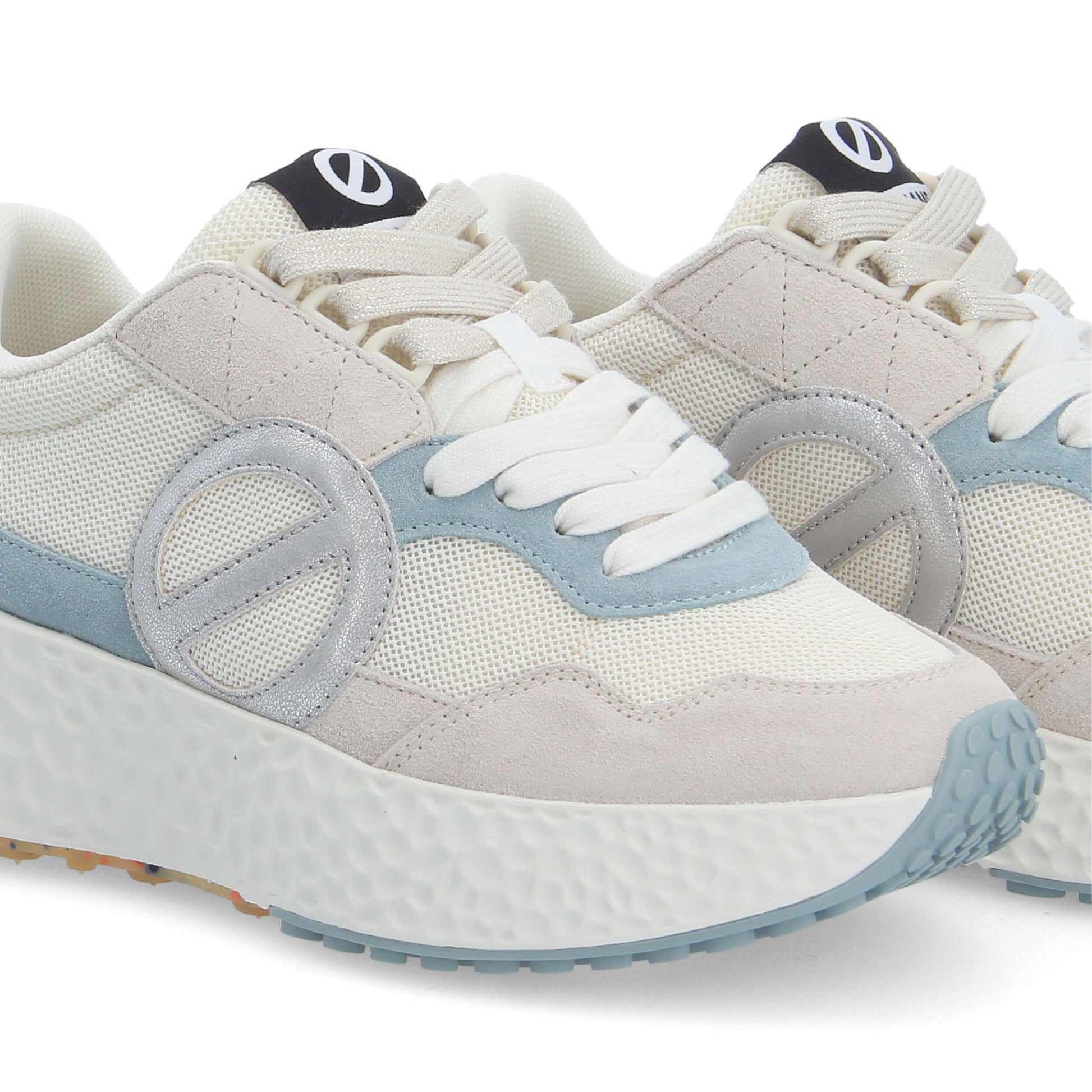 CARTER JOGGER -  BLANC CASSE/BLEU CIEL/ARGENT