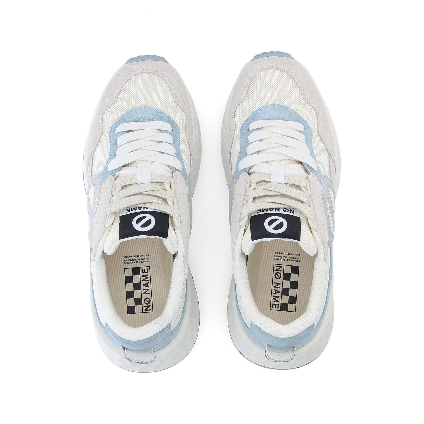 CARTER JOGGER -  BLANC CASSE/BLEU CIEL/ARGENT