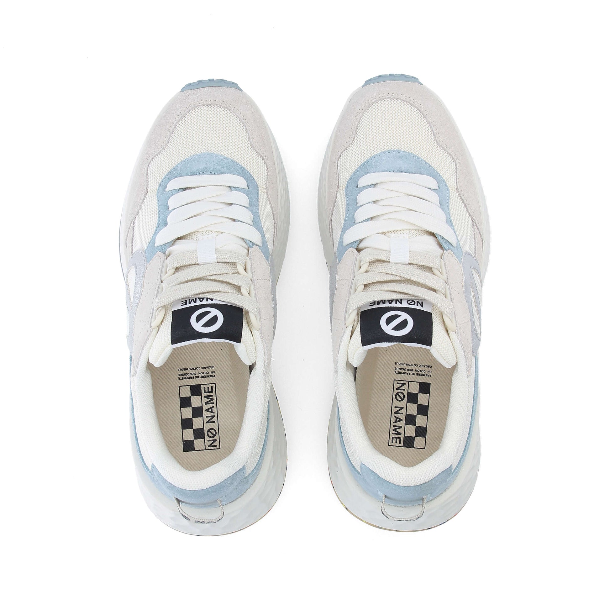 CARTER JOGGER -  BLANC CASSE/BLEU CIEL/ARGENT