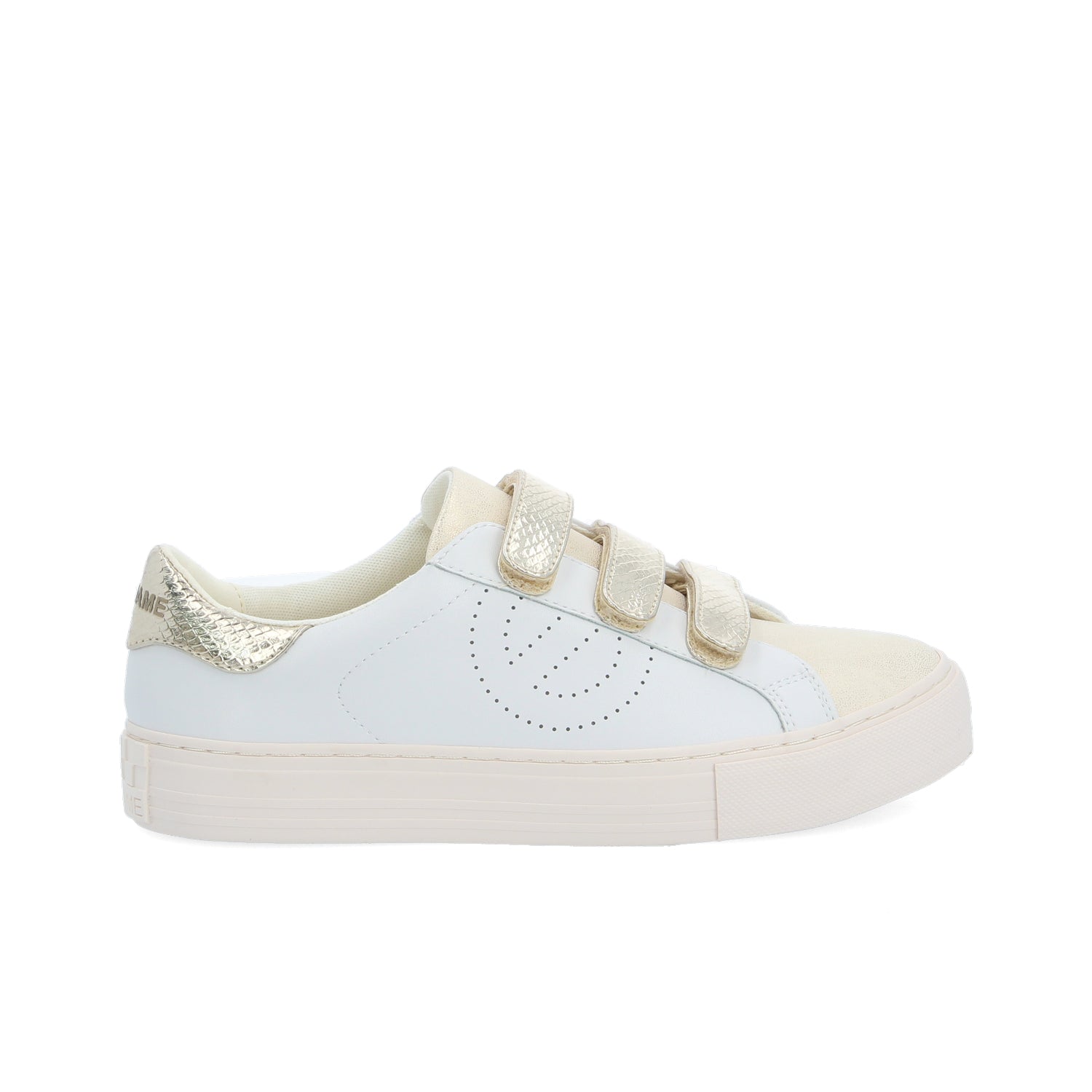 ARCADE STRAPS PERFO -  BLANC/DORE