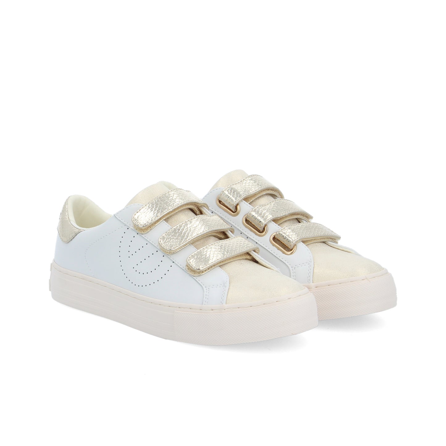 ARCADE STRAPS PERFO -  BLANC/DORE