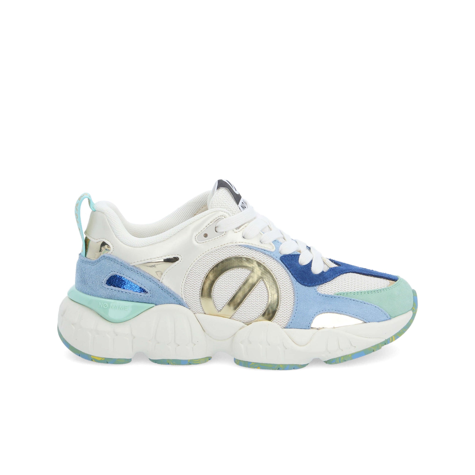KRAZEE RUNNER -  BLEU CIEL/VERT/DORE