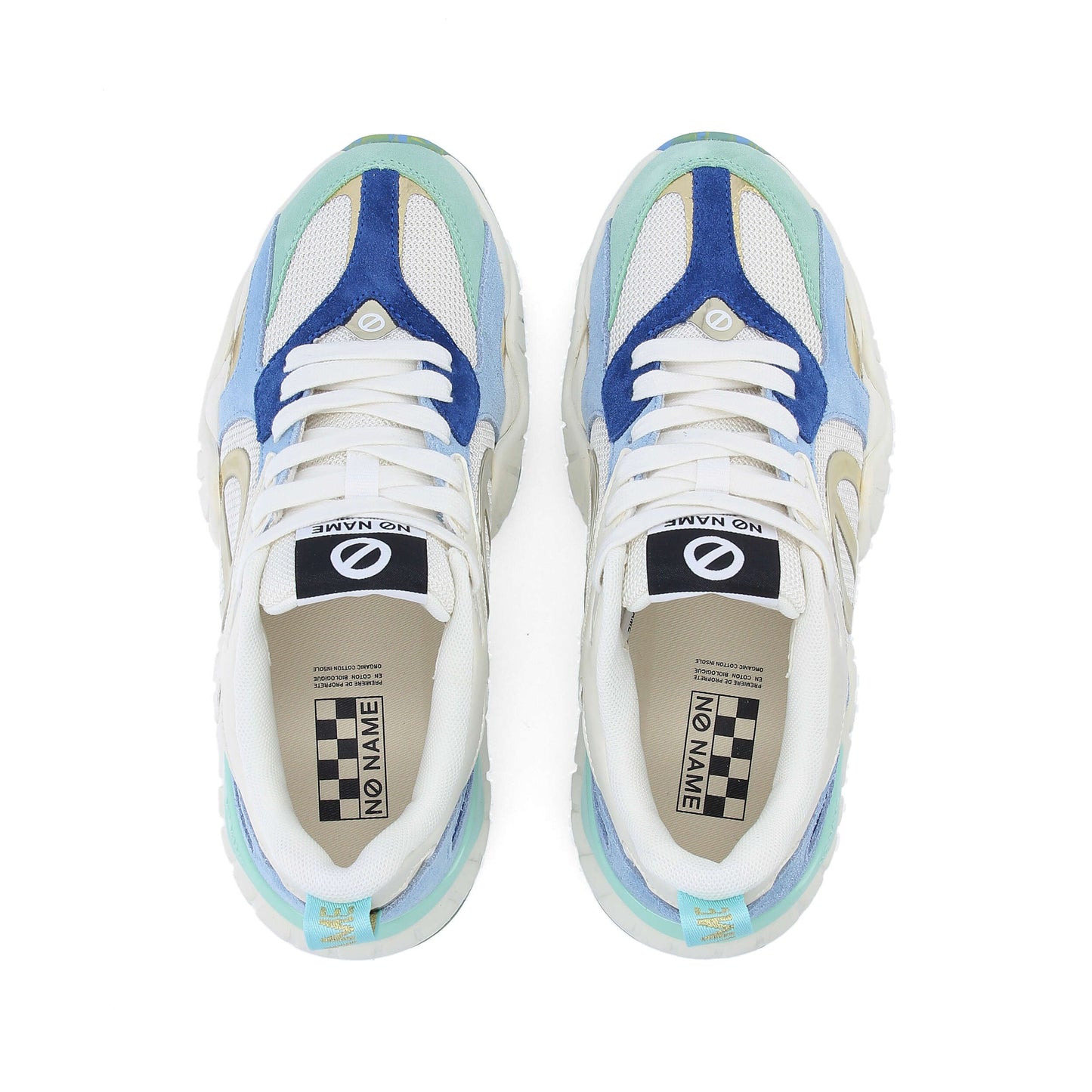 KRAZEE RUNNER -  BLEU CIEL/VERT/DORE