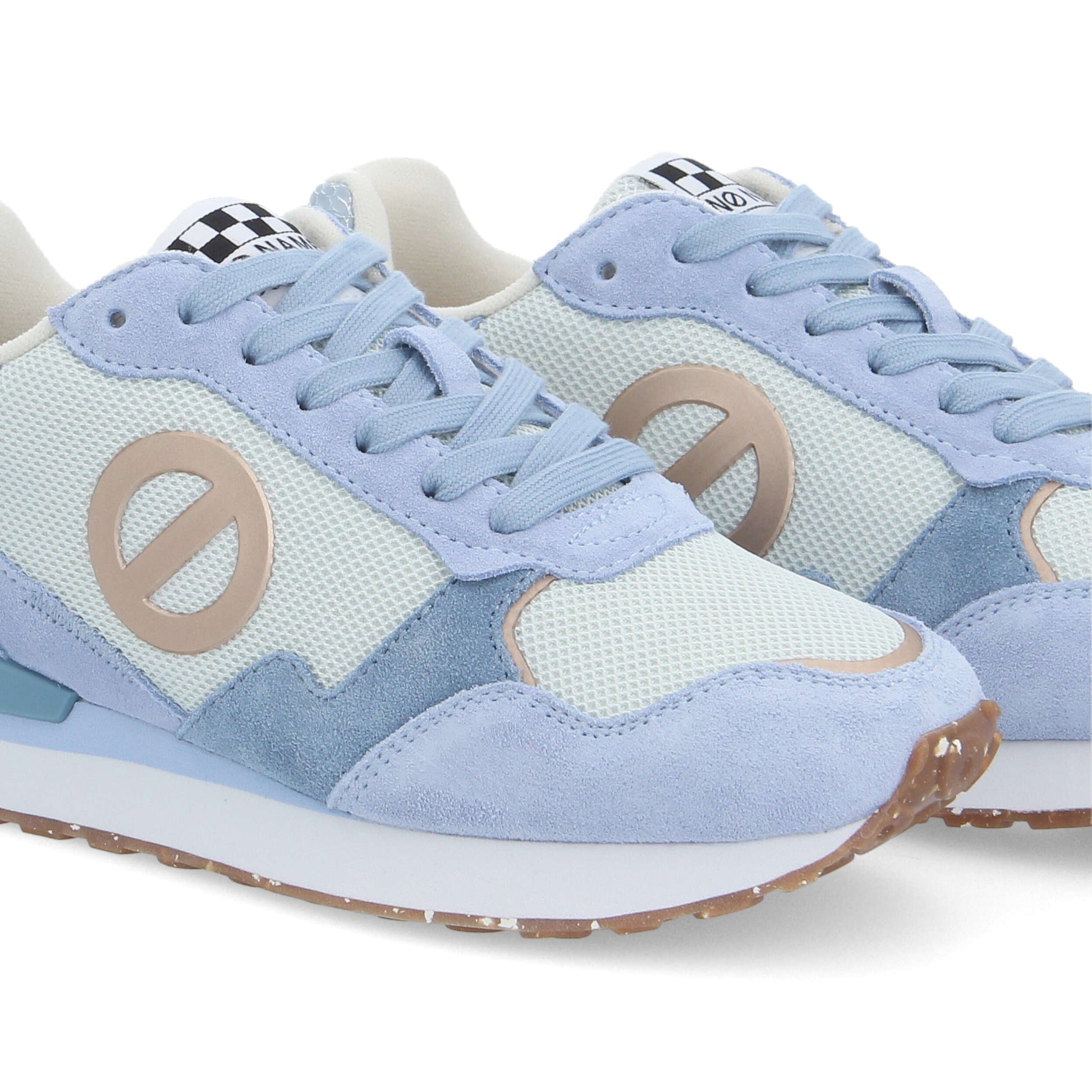 TOVA RUNNER -  BLANC CASSE/BLEU CIEL