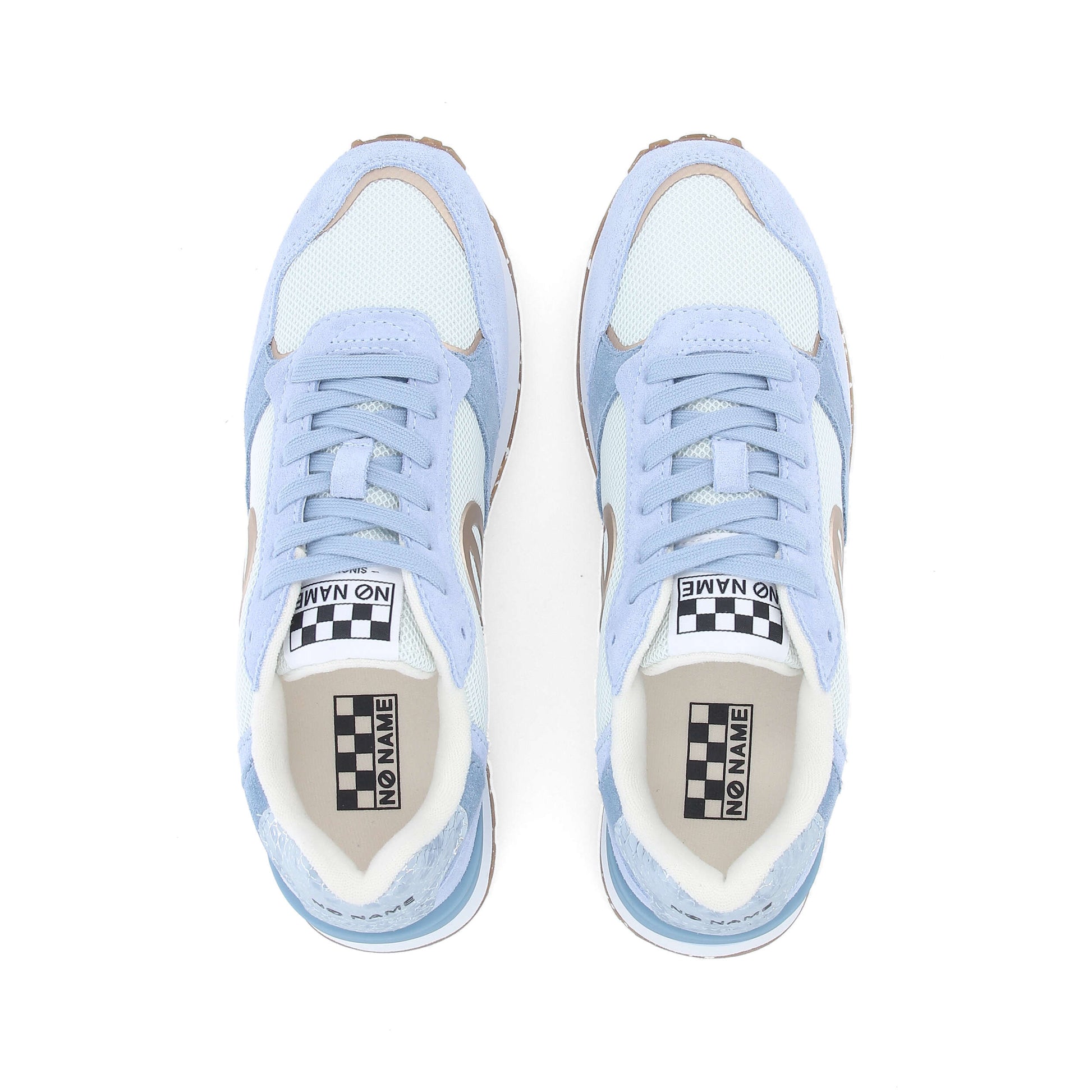 TOVA RUNNER -  BLANC CASSE/BLEU CIEL