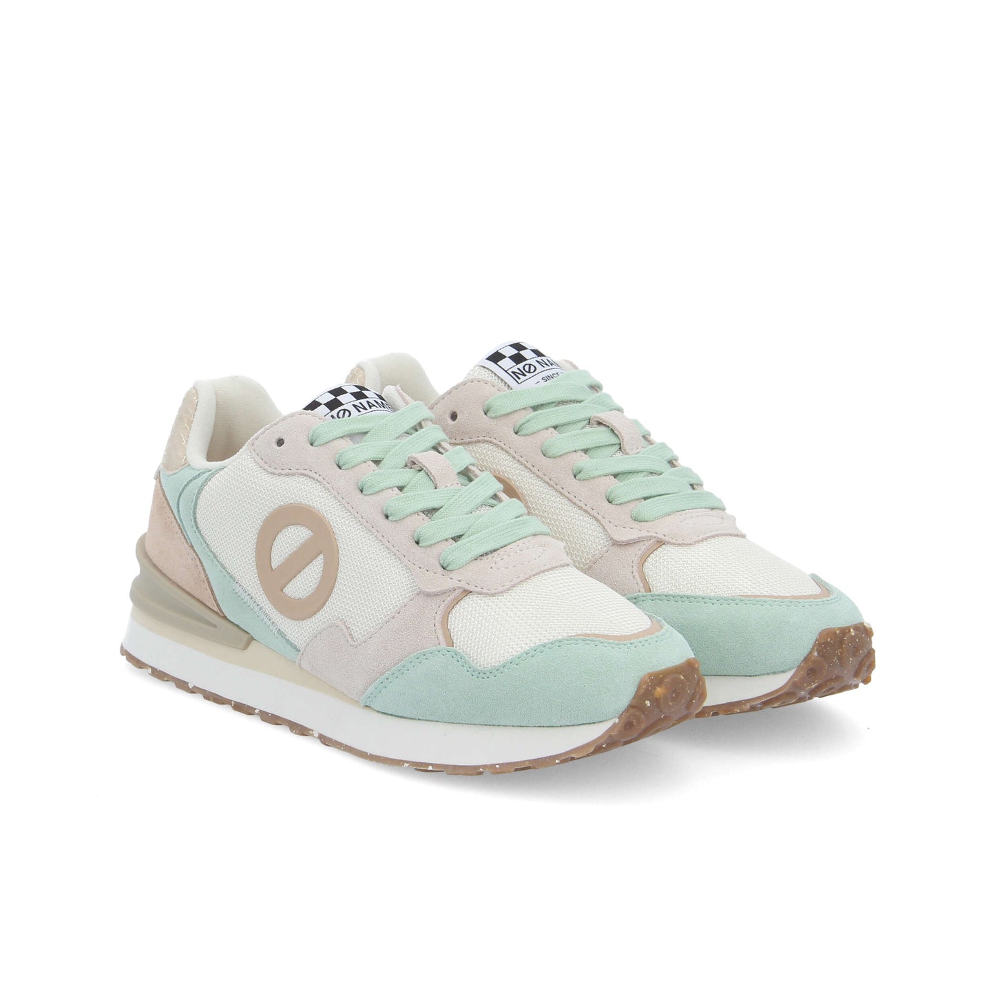 TOVA RUNNER -  BLANC CASSE/BEIGE/VERT