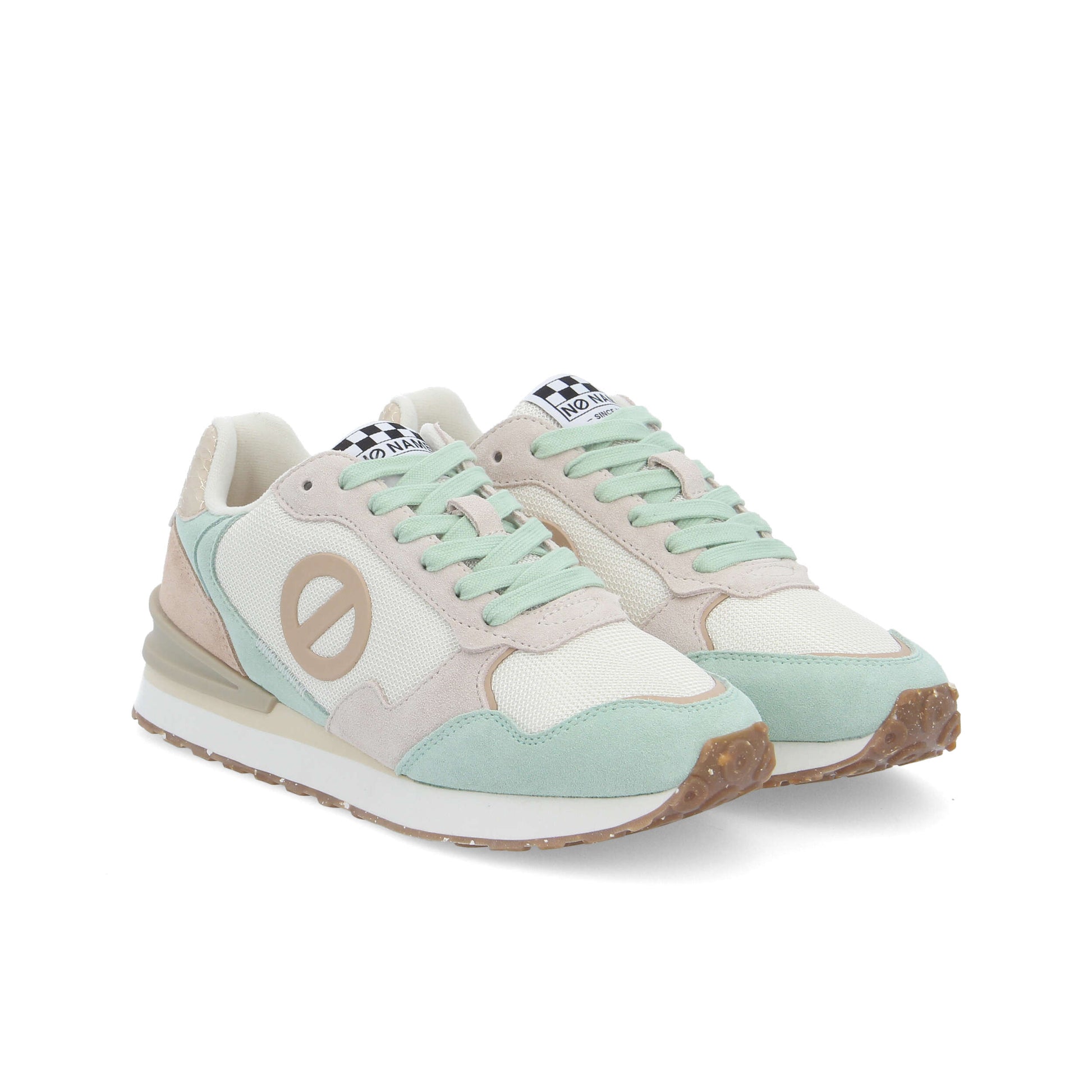 TOVA RUNNER -  BLANC CASSE/BEIGE/VERT
