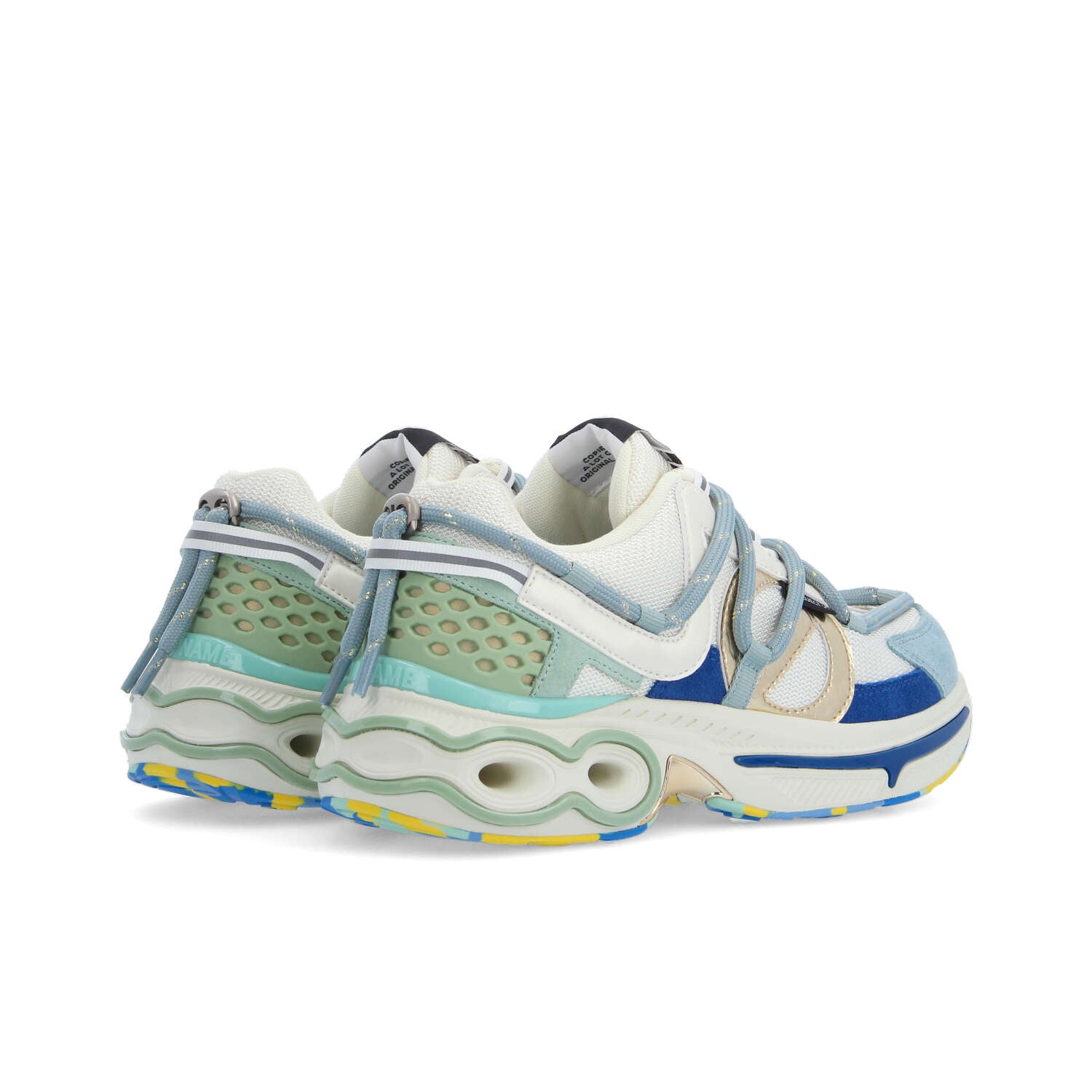 WILLO RUNNER -  BLEU/VERT/DORE