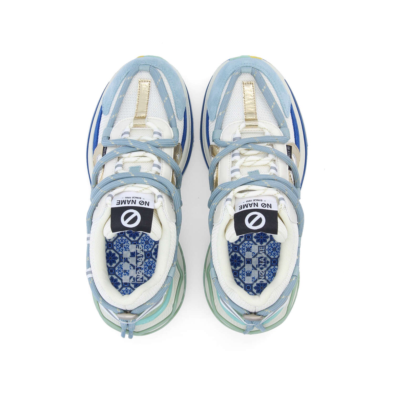 WILLO RUNNER -  BLEU/VERT/DORE
