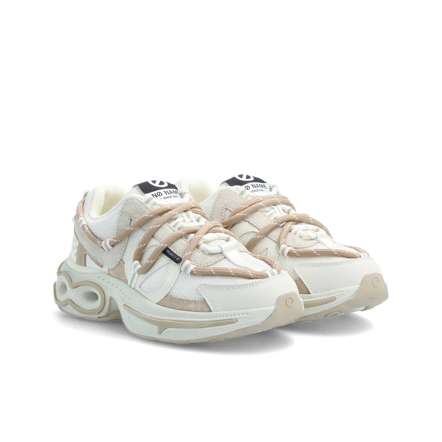 WILLO RUNNER -  BLANC CASSE/BEIGE/MARRON