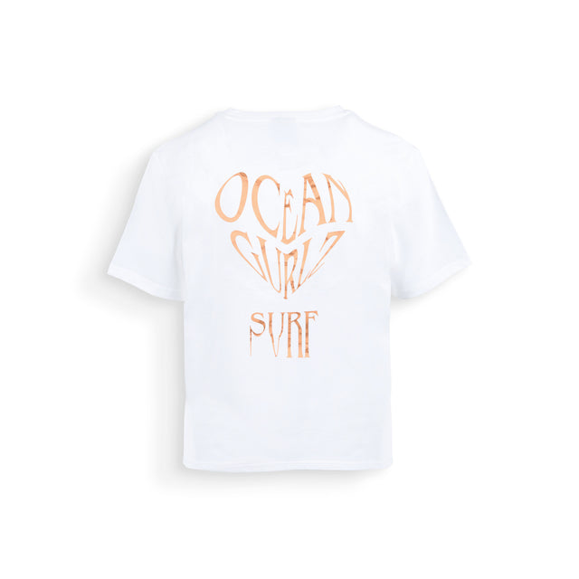 CARTER T SHIRT -  BLANC/OR - Image principale