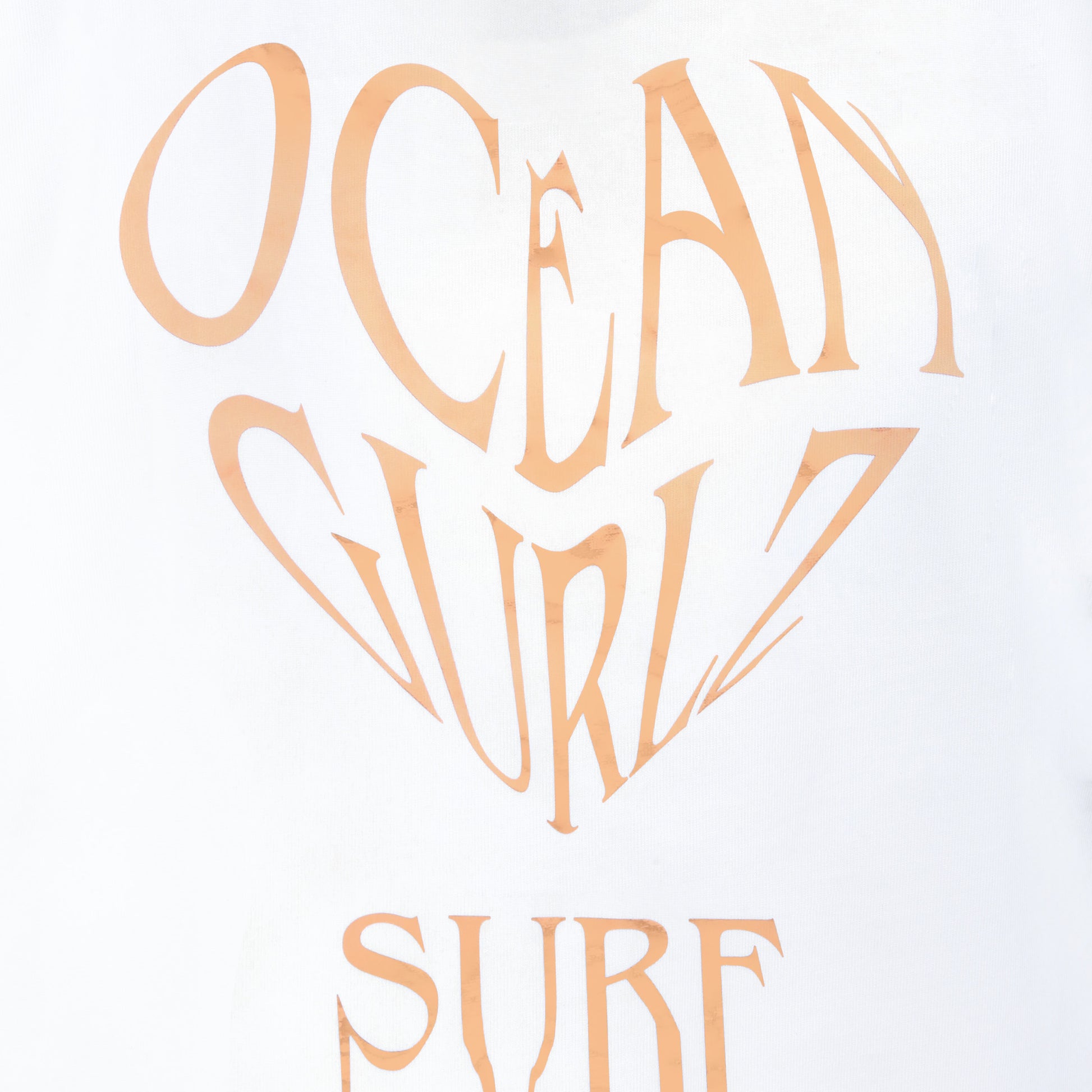 CARTER T SHIRT -  BLANC/OR