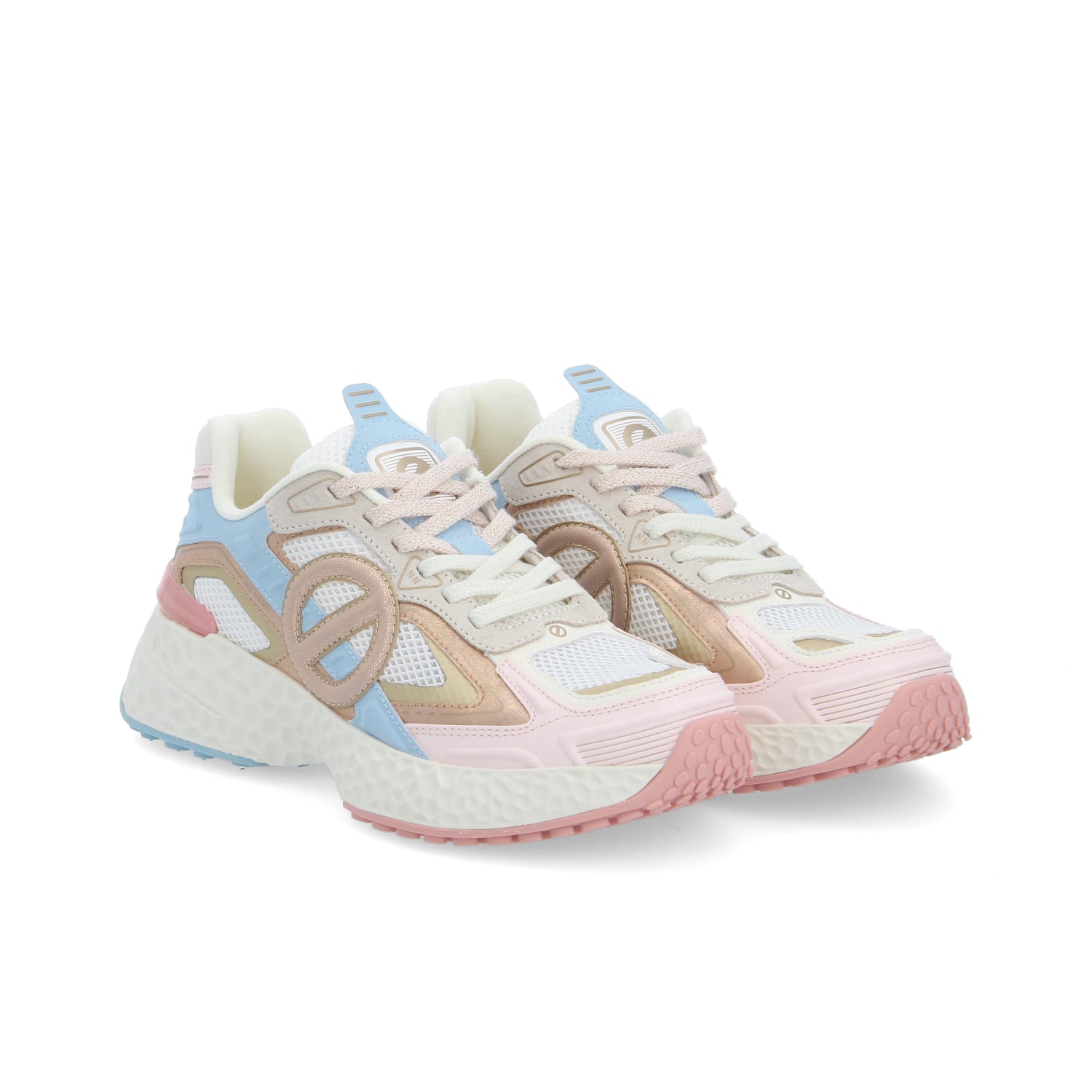 CARTER 2.0 TECH -  BLANC CASSE/ROSE/BLEU CIEL