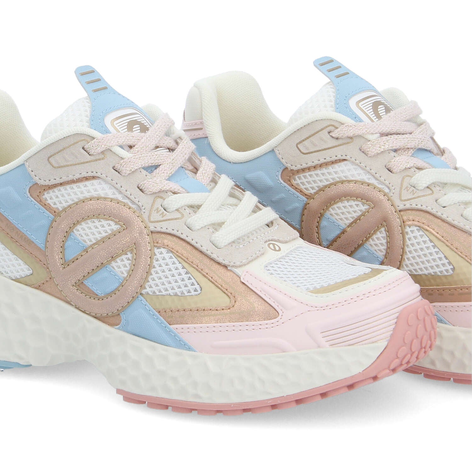 CARTER 2.0 TECH -  BLANC CASSE/ROSE/BLEU CIEL