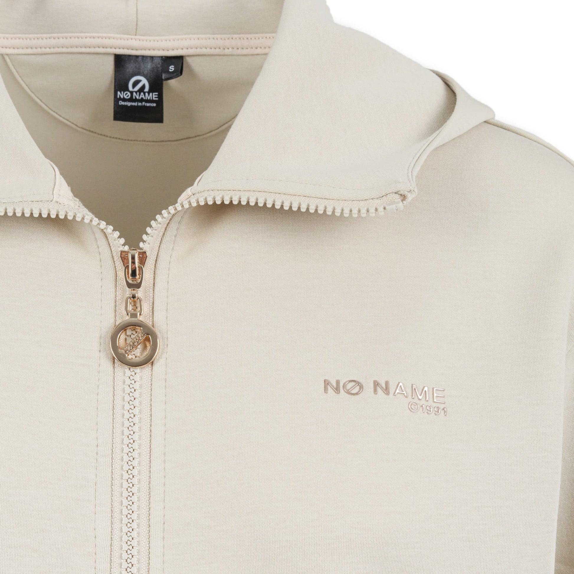 WILLO ZIP HOODIE -  BEIGE