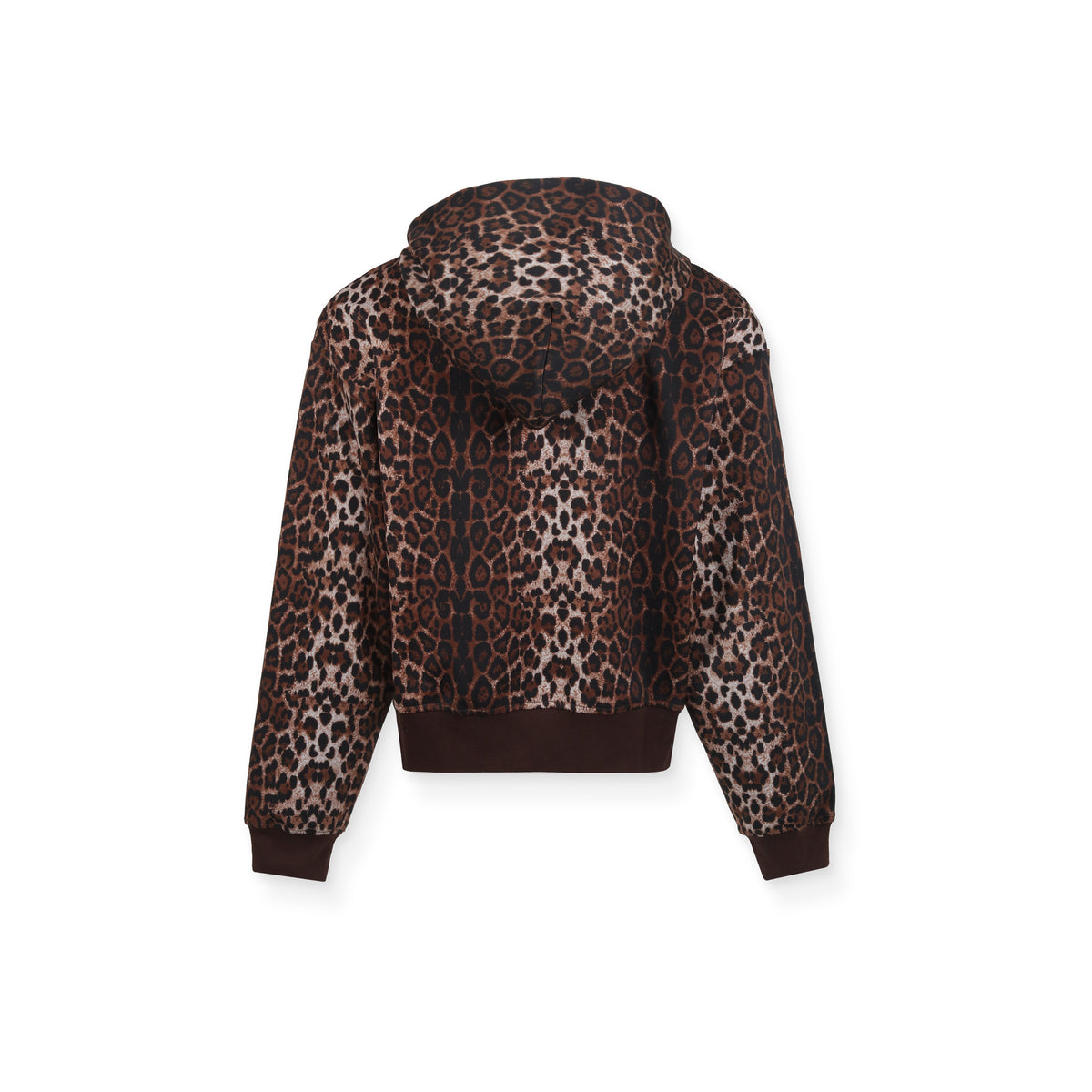 Willo Zip Hoodie - Marron/Imprimé Léopard