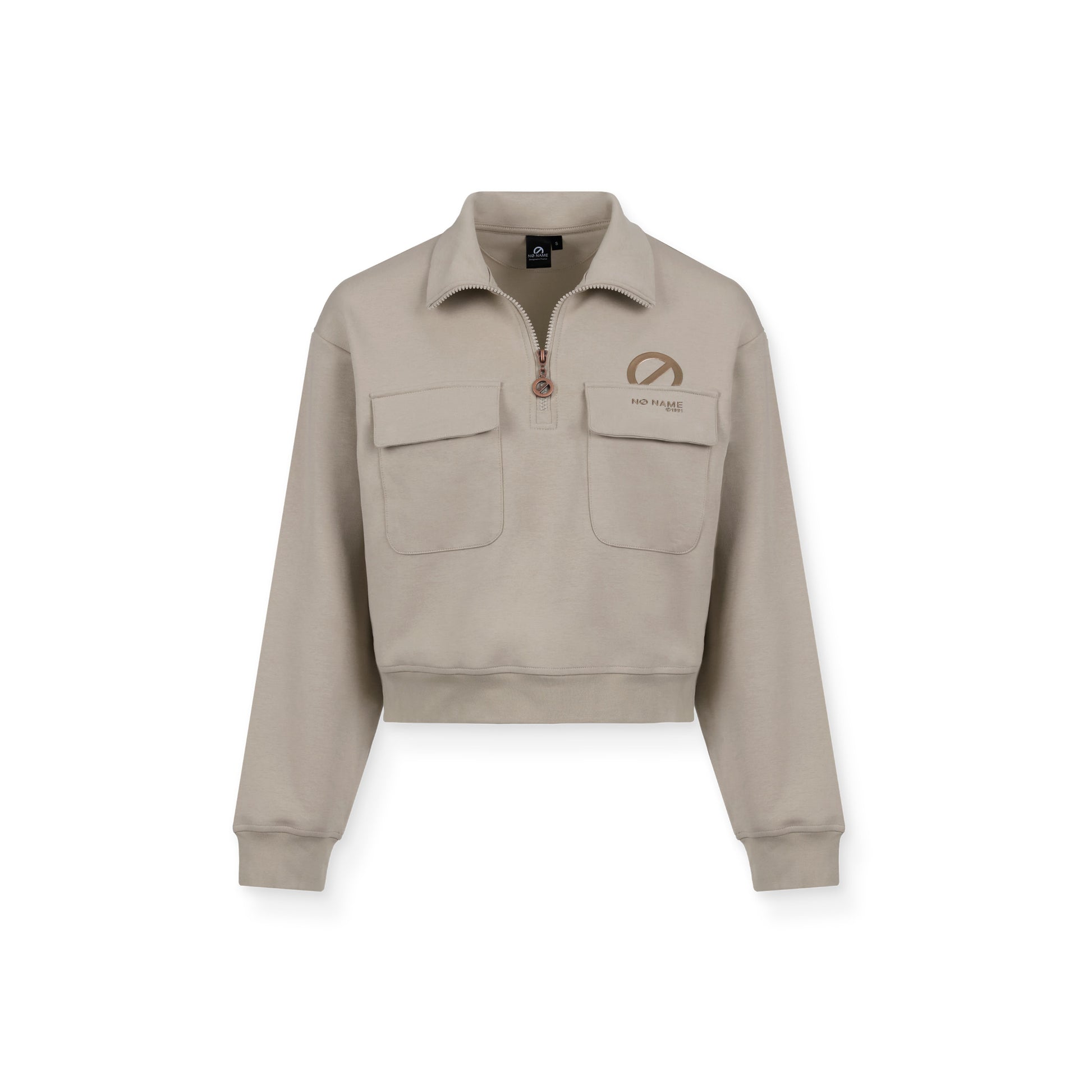 WILLO POCKET HOODIE W - BEIGE/GRIS