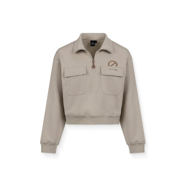 WILLO POCKET HOODIE W - BEIGE/GRIS - Image principale