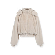 Carter Sherpa Jacket - Beige/Gris